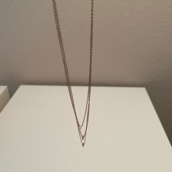 Gorjana 3 layer silver necklace - Picture 3 of 7